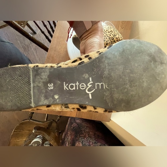 Kate & Mel Horsehair Leopard Print Hidden Wedge Booties 8 - Picture 6 of 9